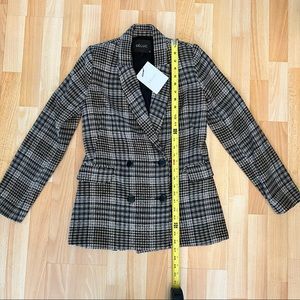 Deluc Maverick Blazer Neutral Plaid Size XS